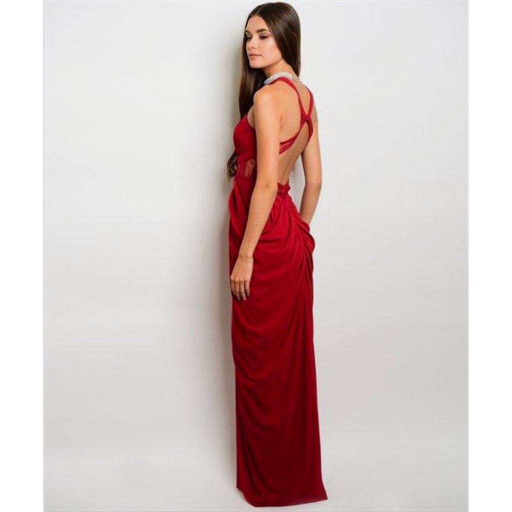 Halter Neck Gown - Picture 2 of 3